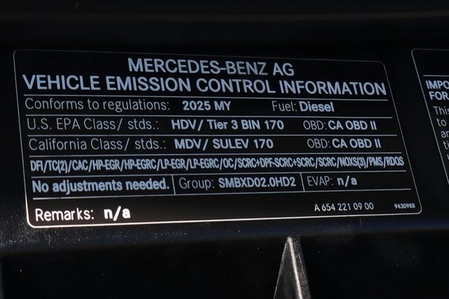 2025 Mercedes-Benz Sprinter 2500 Cargo 144 WB