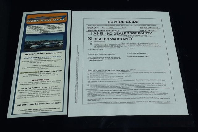 2024 Mercedes-Benz Sprinter 2500 Cargo 170 WB