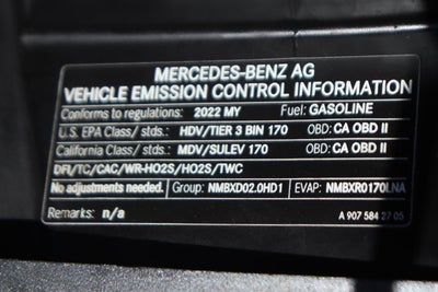 2022 Mercedes-Benz Sprinter 1500 Cargo Van 144 in. WB