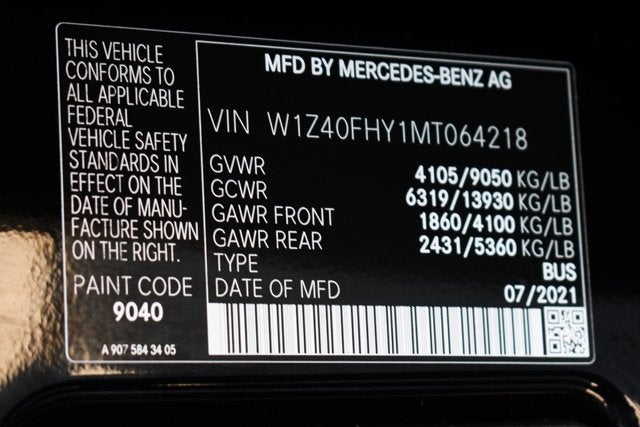 2021 Mercedes-Benz Sprinter 2500 Passenger 144 WB