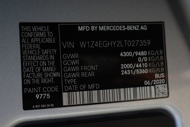 2020 Mercedes-Benz Sprinter 2500 Passenger 170 WB
