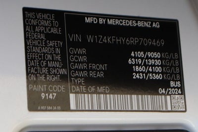 2024 Mercedes-Benz Sprinter 2500 Passenger 144 WB