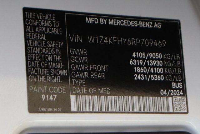 2024 Mercedes-Benz Sprinter 2500 Passenger 144 WB