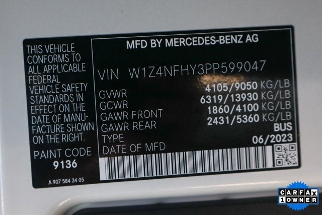 2023 Mercedes-Benz Sprinter 2500 Passenger 144 WB