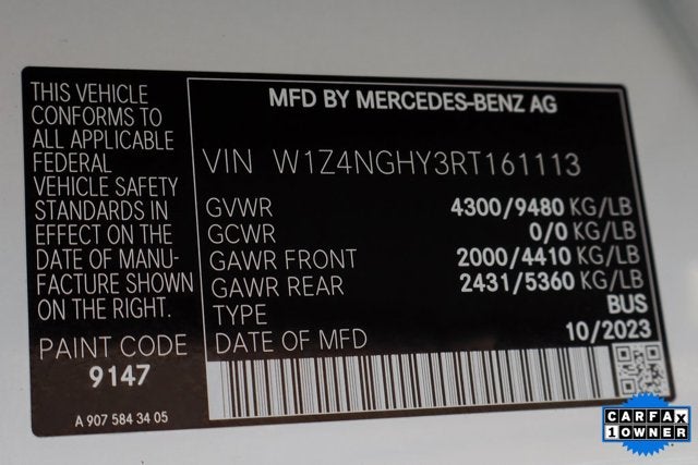 2024 Mercedes-Benz Sprinter Passenger Van Passenger 170 WB