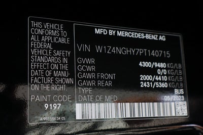 2023 Mercedes-Benz Sprinter 2500 Passenger 170 WB
