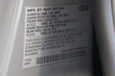 2023 Audi SQ8 4.0T Prestige