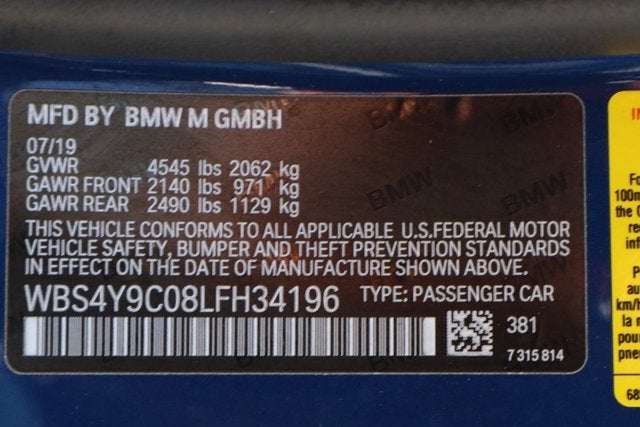 2020 BMW M4 Base