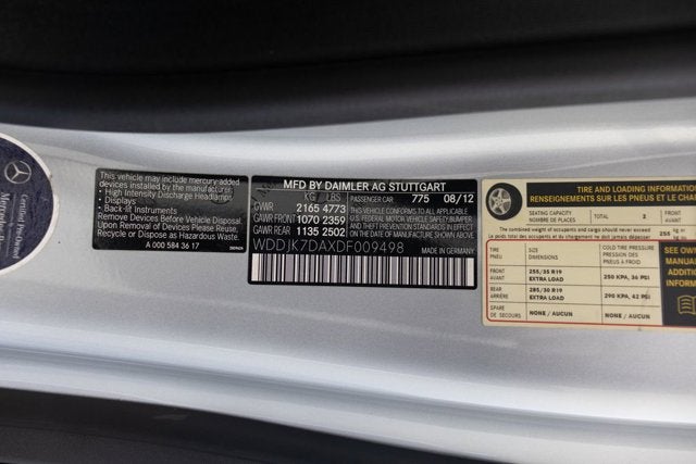 2013 Mercedes-Benz SL-Class SL 550