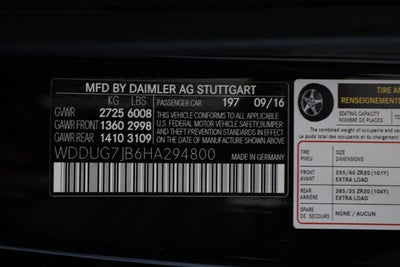 2017 Mercedes-Benz S-Class S 63 AMG®