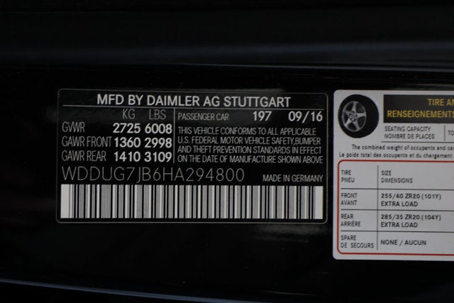 2017 Mercedes-Benz S-Class S 63 AMG®