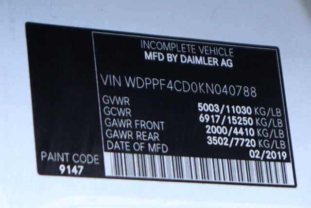 2019 Freightliner Sprinter 3500XD Base