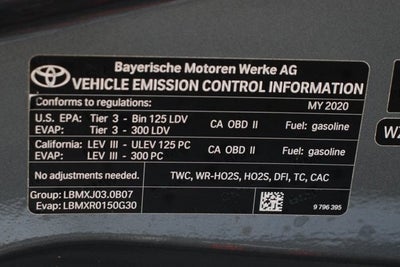 2020 Toyota Supra 3.0